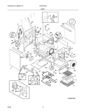 BODY Diagram and Parts List for PGLEF388CS4  Frigidaire Wall Oven