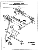 BURNER Diagram and Parts List for MLF311SGDD  Frigidaire Range