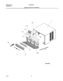 WRAPPER Diagram and Parts List for FAC054K7A3  Frigidaire Air Conditioner