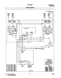 WIRING DIAGRAM Diagram and Parts List for FEF336ASC  Frigidaire Range