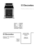 COVER Diagram and Parts List for CEW30IF6ISB  Electrolux Range