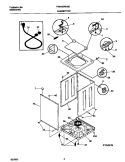 P12V0019 WSHR CAB, TOP Diagram and Parts List for FWX435RHS0  Frigidaire Washer