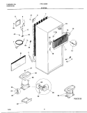 SYSTEM Diagram and Parts List for FRT21GNHD3  Frigidaire Refrigerator