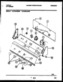 CONSOLE AND CONTROL PARTS Diagram and Parts List for TWX233RBW0  Tappan Washer