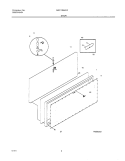 DOOR Diagram and Parts List for MFC13M4FW4  Frigidaire Freezer