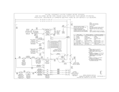 Wiring Diagram Diagram and Parts List for EIED50LIW0  Electrolux Dryer