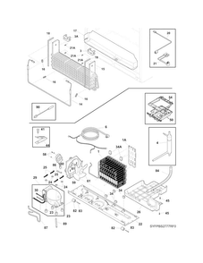 Cooling System Diagram and Parts List for LGHB2867PFGA  Frigidaire Refrigerator