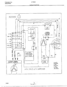 Wiring Diagram Diagram and Parts List for 5176003A  Frigidaire Air Conditioner