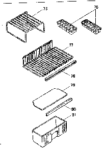 Accessories Diagram and Parts List for 5648912820  Kenmore Refrigerator