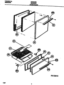 Frigidaire Mgf200pbdb 1 Diagram and Parts List for MGF200PBDB V1 Frigidaire Range