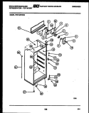 CABINET PARTS Diagram and Parts List for PRT134PCW0  Frigidaire Refrigerator