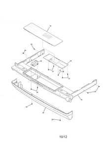 Backguard Diagram and Parts List for EW30GS65GSC  Electrolux Range