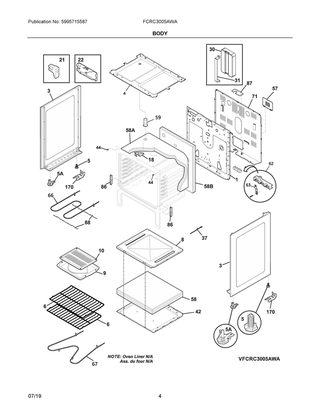 Part Location Diagram of 5304520709 Frigidaire HARNESS