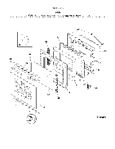 Door Diagram and Parts List for 79094242315  Kenmore Range