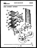 SYSTEM AND ELECTRICAL PARTS Diagram and Parts List for GFU14M3AW3  Gibson Freezer