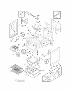 Body Diagram and Parts List for 79074003310  Kenmore Range