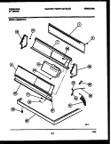 CONSOLE AND CONTROL PARTS Diagram and Parts List for DE8800PW2  Frigidaire Dryer