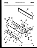 CONSOLE AND CONTROL PARTS Diagram and Parts List for WA4720RW2  Frigidaire Washer