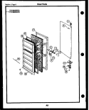 DOOR PARTS Diagram and Parts List for FV10M2WSFA  Frigidaire Freezer