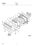 DOOR Diagram and Parts List for FEF379ACG  Frigidaire Range