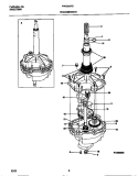 TRANSMISSION Diagram and Parts List for FWS235RBS2  Frigidaire Washer