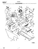 MOTOR / BLOWER / BELT Diagram and Parts List for FLSG72GCS1  Frigidaire Washer Dryer Combo