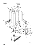CABINET Diagram and Parts List for MRS20WRGD1  Frigidaire Refrigerator