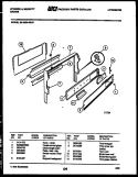 BACKGUARD Diagram and Parts List for 30-6539-00-01  Tappan Range