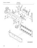BACKGUARD Diagram and Parts List for CRE3880LWC  Crosley Range