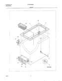 CABINET Diagram and Parts List for FFC07M5HW1  Frigidaire Freezer