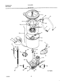 WSHR MTR, HOSE Diagram and Parts List for WLXG42REW1  Westinghouse Washer Dryer Combo