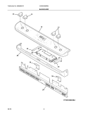 BACKGUARD Diagram and Parts List for CGDS3065KB2  Frigidaire Range