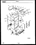 CABINET PARTS Diagram and Parts List for FRT20PHAD0  Frigidaire Refrigerator
