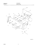 CONTROL PANEL Diagram and Parts List for FWXB45RGS0  Frigidaire Washer