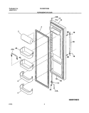 REFRIGERATOR DOOR Diagram and Parts List for PLHS267ZAB4  Frigidaire Refrigerator