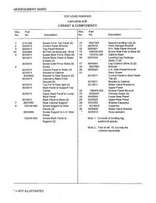 Top Load Washer/cabinet And Componets Page 2 Diagram and Parts List for 6506B  Frigidaire Washer