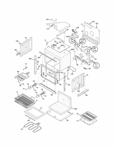 Body Diagram and Parts List for 79048784900  Kenmore Wall Oven