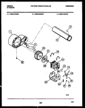 BLOWER AND DRIVE PARTS Diagram and Parts List for DE27T3WXFE  Gibson Dryer
