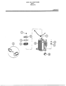 Room Air Conditioner Page 7 Diagram and Parts List for 5117A  Frigidaire Air Conditioner
