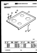 COOKTOP PARTS Diagram and Parts List for REC305CD1  Kelvinator Range