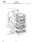 REFRIGERATOR SHELVES Diagram and Parts List for FRS24BGGW2  Frigidaire Refrigerator