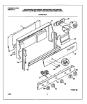 BACKGUARD Diagram and Parts List for MGF334WGSD  Frigidaire Range