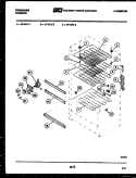 SHELVES AND SUPPORTS Diagram and Parts List for UF13FL2  Frigidaire Freezer