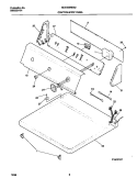 CONTROL PANEL Diagram and Parts List for MDE336RES2  Frigidaire Dryer