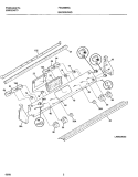 BACKGUARD Diagram and Parts List for FES388WGCD  Frigidaire Range