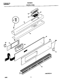 CONTROL PANEL Diagram and Parts List for FEB789WCCH  Frigidaire Wall Oven