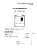 COVER Diagram and Parts List for FEF389WJCC  Frigidaire Range