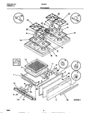 TOP / DRAWER Diagram and Parts List for 30-2272-23-06  Tappan Range