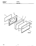 LOWER DOOR Diagram and Parts List for TEO353SCDD  Tappan Range