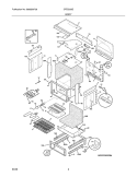 BODY Diagram and Parts List for CFES355ES4  Frigidaire Range
